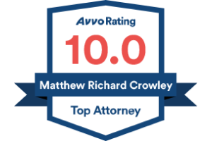 Avvo Rating 10 Matthew Richard Crowley - Badge