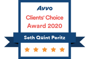 Avvo Client's Choice Award 2020 Seth Quint Peritz - Badge