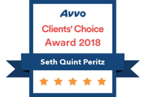 Avvo Client's Choice Award 2018 Seth Quint Peritz - Badge