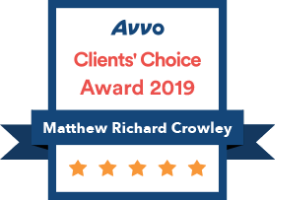 Avvo Client's Choice Award 2019 Matthew Richard Crowley - Badge