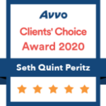 avvo clients choice award 2020 for seth peritz